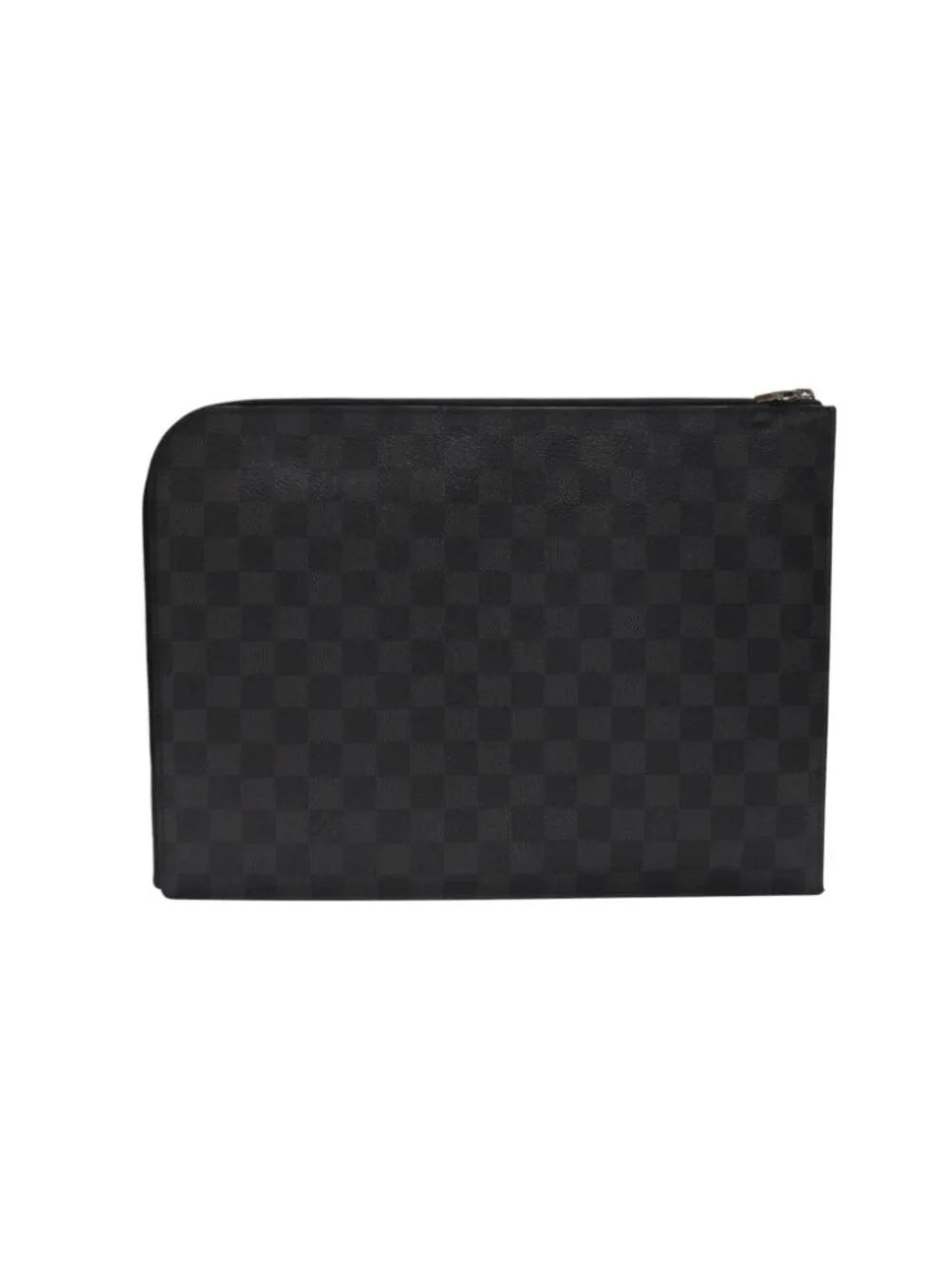 Louis Vuitton Pochette Jour GM Damier Graphite Black Gray Silver Clutch